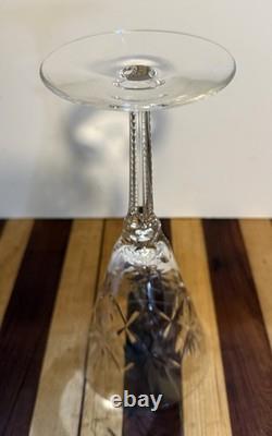 Set of 8 Vintage Clear-Cut Crystal from Stratford Design by Seneca Glass Co 1940