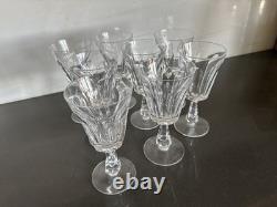 Set of 8 Waterford Cut Crystal Glencree Claret Wine Glass 6