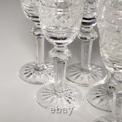 Set of Eight (8) Waterford Castletown Cut Crystal Cordial Glasses, 4.5h