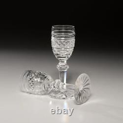 Set of Eight (8) Waterford Castletown Cut Crystal Cordial Glasses, 4.5h