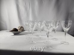Set of Ten (10) Vintage Gorham White Wine Fine Crystal Cut Glasses BRAND NEW