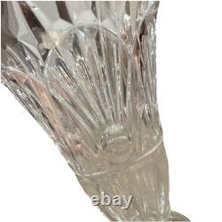 Shannon Crystal Cut Glass Vase Ireland Clear Decorative Hand Crafted