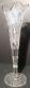 Signed Hawkes ABP Cut Glass Crystal Trumpet Vase 17 3/4 Tall