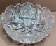 Signed Libbey Cut Crystal Bowl 8 Pinwheel Starburst Brilliant Glass Dish Rare