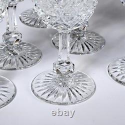 Six (6) Baccarat Colbert Clear Cut Crystal Port Wine Glasses, 5h (b)