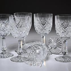 Six (6) Baccarat Colbert Clear Cut Crystal Port Wine Glasses, 5h (b)