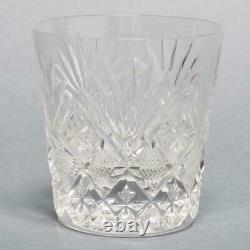 Six (6) Saint Louis Cut Crystal Double Old Fashioned Tumblers 4, Unmarked