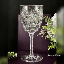 St Louis Florence Cut Crystal (Pineapple Cut) Water Glass Vintage Blown Glass 1