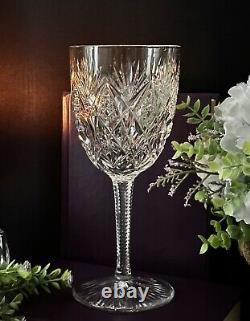 St Louis Florence Cut Crystal (Pineapple Cut) Water Glass Vintage Blown Glass 1