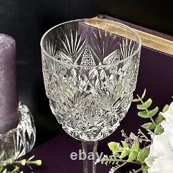 St Louis Florence Cut Crystal (Pineapple Cut) Water Glass Vintage Blown Glass 1