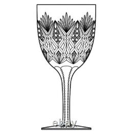 St Louis Florence Cut Crystal (Pineapple Cut) Water Glass Vintage Blown Glass 1