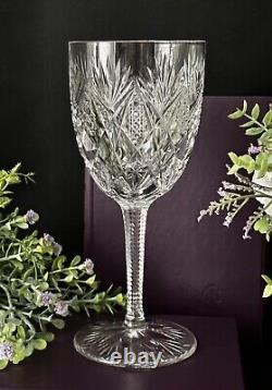 St Louis Florence Cut Crystal (Pineapple Cut) Water Glass Vintage Blown Glass 1