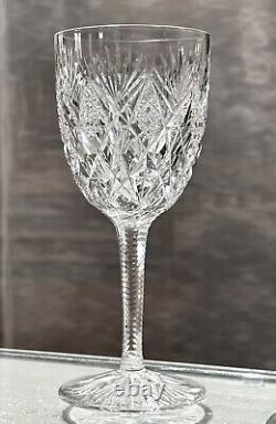 St Louis Florence Cut Crystal (Pineapple Cut) Water Glass Vintage Blown Glass 1