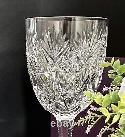 St Louis Florence Cut Crystal (Pineapple Cut) Water Glass Vintage Blown Glass 1