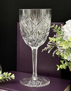 St Louis Florence Cut Crystal (Pineapple Cut) Water Glass Vintage Blown Glass 1