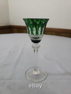 St Louis France Crystal Tommy Cordial Glass Cut To Clear Gorgeous Color EUC