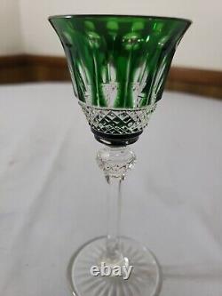 St Louis France Crystal Tommy Cordial Glass Cut To Clear Gorgeous Color EUC