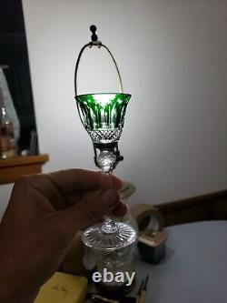 St Louis France Crystal Tommy Cordial Glass Cut To Clear Gorgeous Color EUC