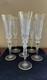 St Saint Louis EXCELLENCE Champagne Flute Cut Crystal Glass Glasses Signed