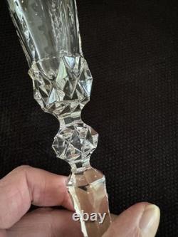 St Saint Louis EXCELLENCE Champagne Flute Cut Crystal Glass Glasses Signed