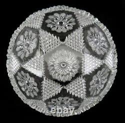 Stunning 19th Century ABP American Brilliant Period Cut Glass Crystal Bowl
