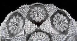 Stunning 19th Century ABP American Brilliant Period Cut Glass Crystal Bowl