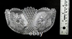 Stunning 19th Century ABP American Brilliant Period Cut Glass Crystal Bowl