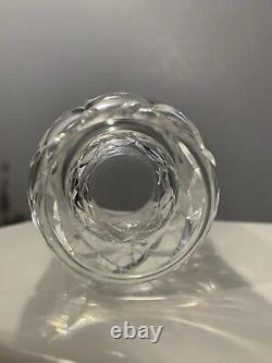Stunning Cut Crystal Frosted Etching Tumblers 6 oz Capacity. Amazing Set of 6