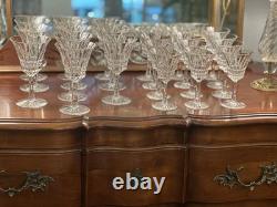 Stunning Cut Crystal Glass Service 22 Pieces
