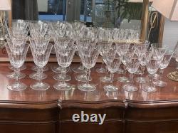 Stunning Cut Crystal Glass Service 22 Pieces
