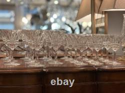 Stunning Cut Crystal Glass Service 22 Pieces
