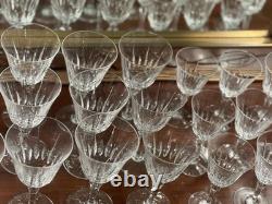 Stunning Cut Crystal Glass Service 22 Pieces