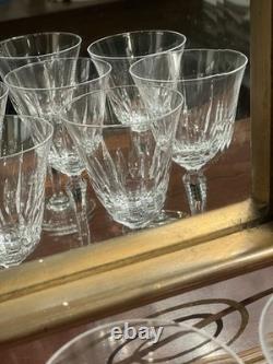 Stunning Cut Crystal Glass Service 22 Pieces