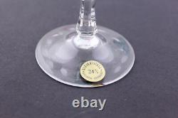 Stunning Set Of 6 Nachtmann Cut To Clear Multicolor Crystal Prezioso Flutes-mint