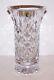 Stunning Signed Waterford Crystal Beautifully Cut Footed Flared 8 1/2 Vase