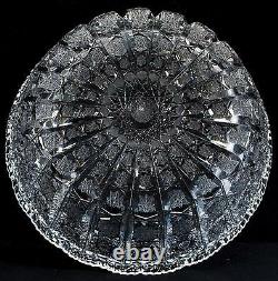 Stunning Vintage Deep Cut Heavy Crystal 9 Bowl RARE Quality