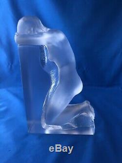 Stunning Vintage Lalique Frosted/cut Nude Female Figure Circa 1960