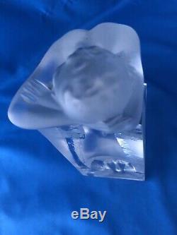Stunning Vintage Lalique Frosted/cut Nude Female Figure Circa 1960