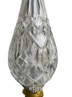 Stunning Waterford Crystal Westfield Cut Glass Table Lamp #1044523310