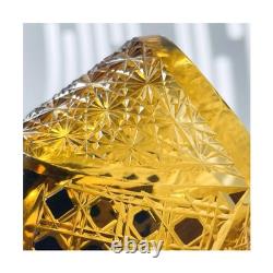 Suigetsu Japanese Crystal Whiskey Glass, Cut Crystal Pattern, Luxury Cocktail
