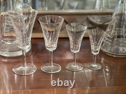 Superb Cut Crystal Glass Service Art Deco Model 43 Pieces