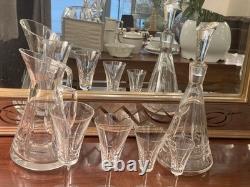 Superb Cut Crystal Glass Service Art Deco Model 43 Pieces