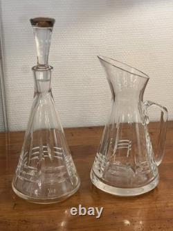 Superb Cut Crystal Glass Service Art Deco Model 43 Pieces