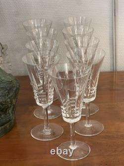 Superb Cut Crystal Glass Service Art Deco Model 43 Pieces