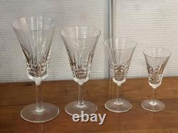 Superb Cut Crystal Glass Service Art Deco Model 43 Pieces
