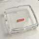 Supreme Ashtray Glass Bogo Cut Crystal Home Decor Designer Logo Clean Red