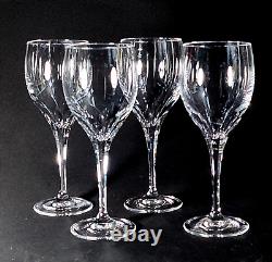 TIFFANY & CO DENISE WATER GLASSES, Cut Lead Crystal, 8, 10 OZ, 4PC SET