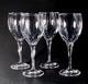 TIFFANY & CO DENISE WATER GLASSES, Cut Lead Crystal, 8, 10 OZ, 4PC SET