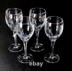TIFFANY & CO DENISE WATER GLASSES, Cut Lead Crystal, 8, 10 OZ, 4PC SET