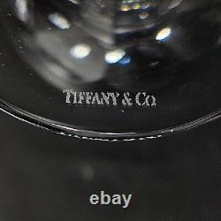 TIFFANY & CO DENISE WATER GLASSES, Cut Lead Crystal, 8, 10 OZ, 4PC SET